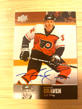 2020-21 UD SP Signature Edition Legends 97 Auto Murray Craven Auto Flyers NHL