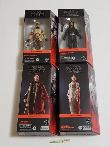 LOT Star Wars The Black Series Andor MON MOTHMA LUTHEN RAEL SHORETROOPER OFFICER Cover