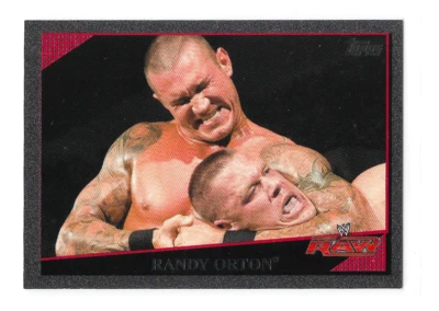 2009 Topps WWE Black #20 Randy Orton /40 (John Cena Cameo) IMPOSSIBLE TO FIND! - Image 1 of 2