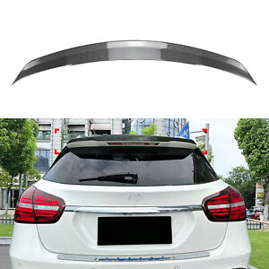 Carbon Look Rear Spoiler Lip Wing For Mercedes Benz X156 GLA180 GLA45AMG 14-19