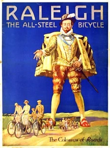 abstract retro bikes  Colossus retro  cycling poster - Picture 1 of 1