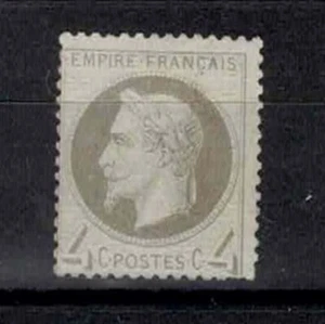 SELLO DE FRANCIA YVERT 27 SCOTT # 31 " NAPOLEÓN III 4c GRIS 1863" MNH VF J316 - Imagen 1 de 2