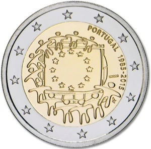 Portugal 2 euro 2015 "European flag" UNC (KM # 863) - Picture 1 of 1