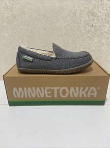 Minnetonka Women's Ecowise Hard Sole Slipper Grey Size 6 M - Picture 1 of 7