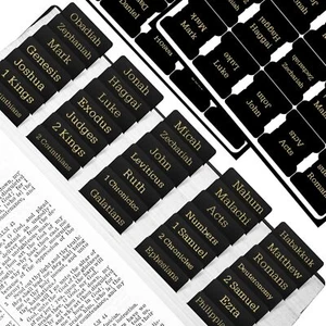 Bible Tabs, 75 Tabs, Laminated Bible Index Tabs for Women and Men, Bible Book - Picture 1 of 1