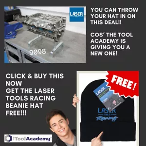Laser Tools 9098 Cylinder Head Stand Set (Pair) + FREE LASER TOOLS BEANIE HAT - Picture 1 of 11