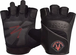 Leather Weightlifting Gloves – Gym Training, Bodybuilding, Fitness & Workout - Picture 1 of 6