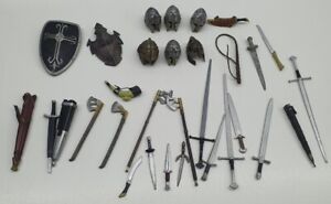 Weapon Helmet Axe Sword Job Lot Lord of the Rings For 6" 7" figure ToyBiz LOTR