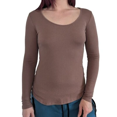 Top Amour Vert Itana Manga Larga Dream Rib Marrón Ropa de Salón | XS Foto 1 de 4