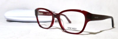 Nine West NEW Eyewear NW5078 Burgundy plastic 50-16-135 eyeglass frame - Image 1 of 4