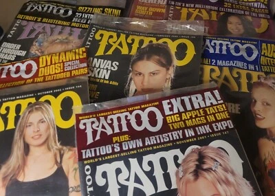 Sealed Individual Issues of TATTOO Magazine In Plastic w/ Bonus Book Early 2000s - Image 1 of 2