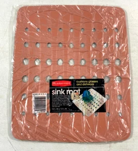 Alfombrilla de fregadero Rubbermaid 10-3/4 x 12-3/4 Spice 1291 vintage 1987 hecha en EE. UU. NUEVA - Imagen 1 de 5