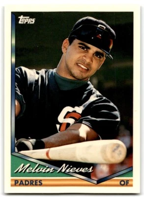 1994 Topps Melvin Nieves San Diego Padres #307 - Image 1 of 2