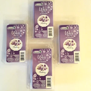 Plumberry Wax Melts Great Scents Air Freshener Lot of  4 Pkgs of 8 Scented Cubes - Picture 1 of 6