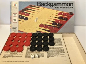 Milton Bradley 1973 Backgammon And Acey-Deucy 4319 Complete In Original Box - Picture 1 of 16