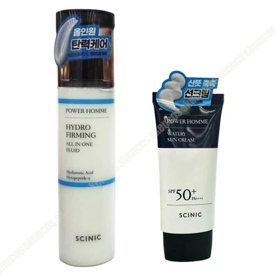 SCINIC Power Homme Hydro Firming All In One Fluid 5 oz+Watery Sun Cream 1.69 oz - Image 1 of 4