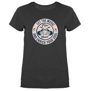 Camiseta para mujer Let The Music Enrich Your Soul Music Band Instrument - Imagen 1 de 19