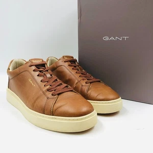 GANT Herren Braun Leder Schnürschuhe Sneaker Turnschuhe Schuhe EUR 44 UK 9,5 US 10,5 - Bild 1 von 22