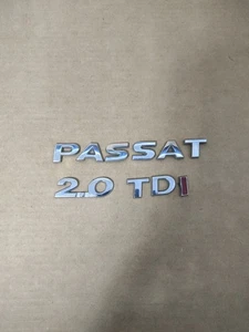 VW PASSAT B7 REAR LETTERING BADGE PASSAT 2.0 TDI - Picture 1 of 5