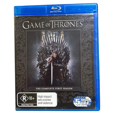 Game of Thrones Season 1 Blu-ray TV Series Fantasy Action Drama 5 Disc Set 18+ - Image 1 of 4