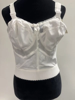 Sujetador Soft Touch Goddess Blanco Estilo # 1304 Talla 38 B Copa Suave Longline Spot Foto 1 de 4