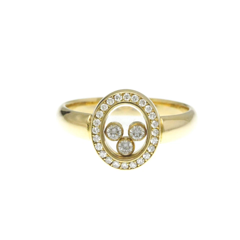 Anillo Chopard Happy Diamonds Oro Amarillo 82/2073 (18K) Moda Diamante Banda Anillo  Foto 1 de 4