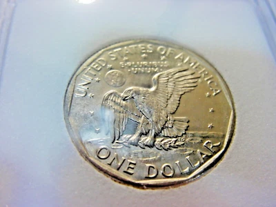 +USA COINS  1980-D SUSAN B. ANTHONY ONE DOLLAR  MINT B.U.  SLABBED - Image 1 of 3