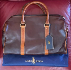 $550 Links & Kings Sundance Contrast Duffel | Rustic Saddle - Picture 1 of 17