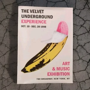 poster 1998 velvet underground Experience Canvas 12" X 17" Cream Yellow - Picture 1 of 2