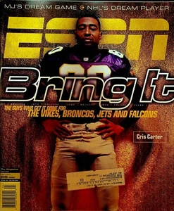 ESPN Magazine January 25 1999 Cris Carter Richard Hamilton Pat Rafter - Picture 1 of 3