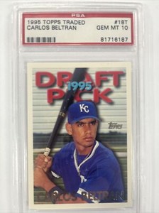 1995 Topps Traded #18T Carlos Beltran Kansas City RC Rookie Card PSA 10 GEM MINT