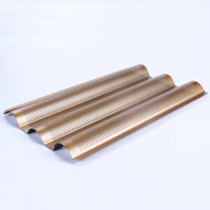 Bread Rack Pan Nonstick French Non-stick Small Loaf Pans for Baking Baguette - Picture 1 of 12