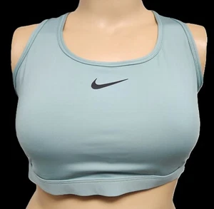 Nuevo con etiquetas Sujetador deportivo Nike para mujer soporte medio Swoosh acolchado - Imagen 1 de 4