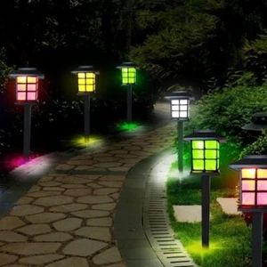 6/12Pcs Solar Garden Lights Outdoor Waterproof Landscape LED Lights Pathway Yard - Picture 1 of 25