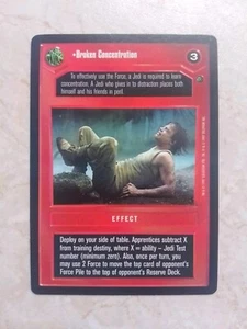 Broken Concentration - Star Wars CCG card (Decipher) - Picture 1 of 2