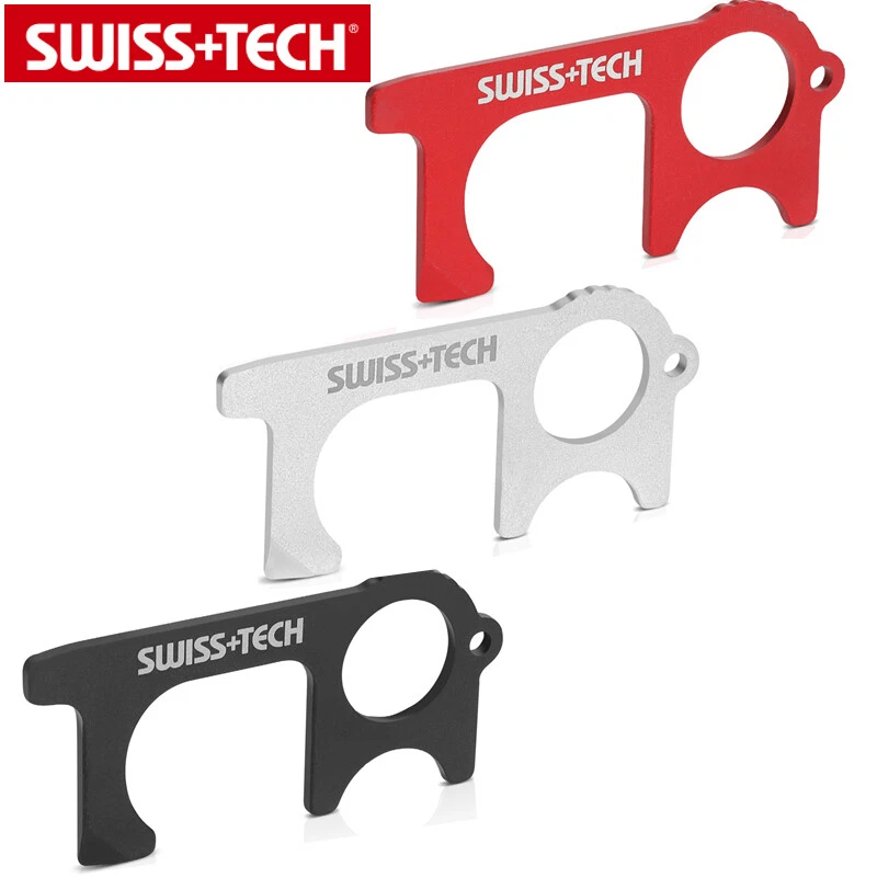 SWISS+TECH 3PIECE EDC Door Opener Tool & Non-Contact Keychain for Outdoor Public - Image 1 of 4