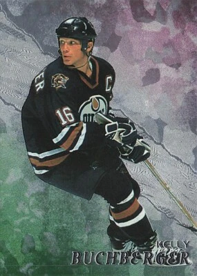 1998 Be a Player #201 Kelly Buchberger Edmonton Oilers - Image 1 of 2
