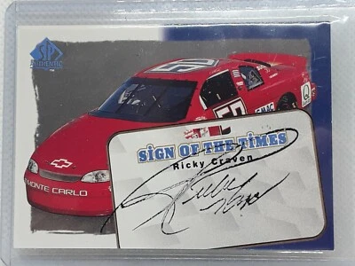 Ricky Craven 1998 Upper Deck NASCAR Racing Sign Of The Times - AUTO (Faded) - Image 1 of 2