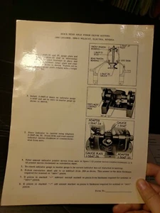 1964 1965 Buick Rear Axle Pinion Settings Worksheets Laminated wildcat skylark - Picture 1 of 4