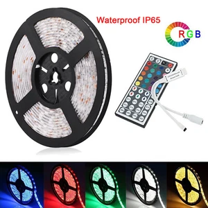 DC12V SMD5050 60LEDs/m flexibel RGB LED Lichtstreifen + 44Keys IR-Fernbedienung - Picture 1 of 21