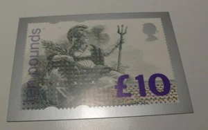 MINT 1993 GB £10 TEN POUND PHQ STAMP MAXI CARD  - Picture 1 of 1