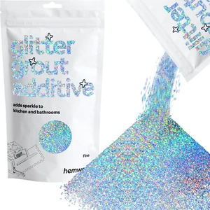 Grout Glitter Additive Holographic Silver 100g - Bathroom Walls Floor Tiles - Picture 1 of 3