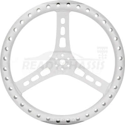 Quickcar 15in Steering Wheel L/W Aluminum Raw 68-005 - Image 1 of 2