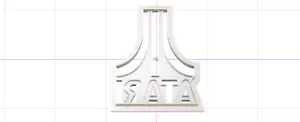 3D Printed Cookie Cutter Inspired by Atari Logo - Picture 1 of 1