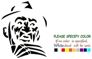 Freddy Krueger Gesicht Grafik gestanzter Aufkleber Sticker Auto LKW Boot Fenster 7" - Bild 1 von 3