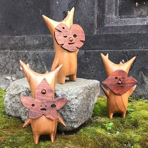Wooden Korok Statue Handicraft Decoration Game Lovers Zelda Breath of The Wild` Cover