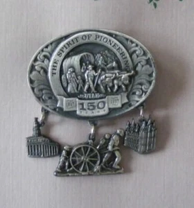 1847-1997 Utah Sesquicentennial "Spirit of Pioneering" Pin Mormon Missoinary 333 - Bild 1 von 3