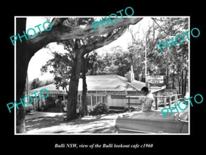 OLD POSTCARD SIZE PHOTO OF BULLI NSW VIEW OF BULLI LOOKOUT CAFE c1960 - Picture 1 of 1