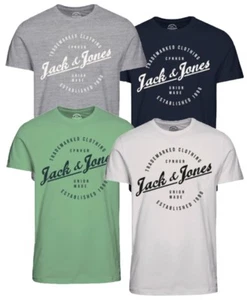 JACK&JONES MENS COTTON SLIM FIT T-SHIRT SIZES S-XXL BRAND NEW T SHIRT - Picture 1 of 32