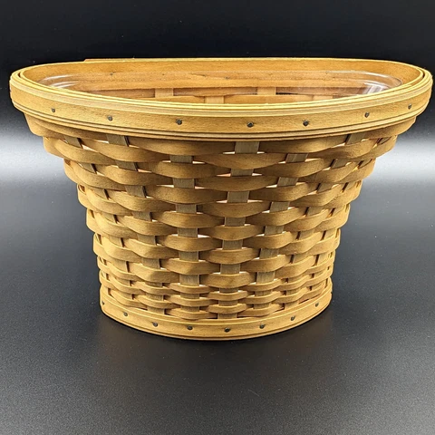 Longaberger At Home Garden Wall Basket Vase 2004 With Protector Cover